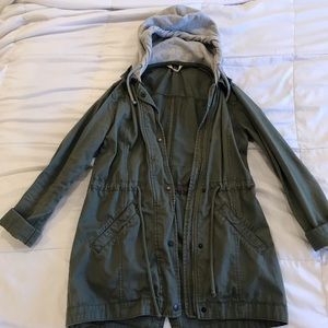 Hollister army green jacket